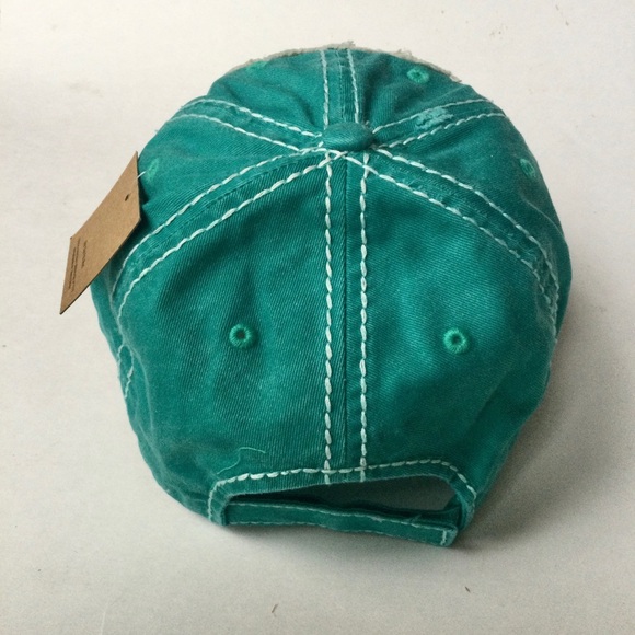 Blessed Teal Distressed Cap NEW - Picture 4 of 4
